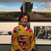 東京展開会初日、笠木さんは作品と同じお母様の着物を着用して来場されました。
